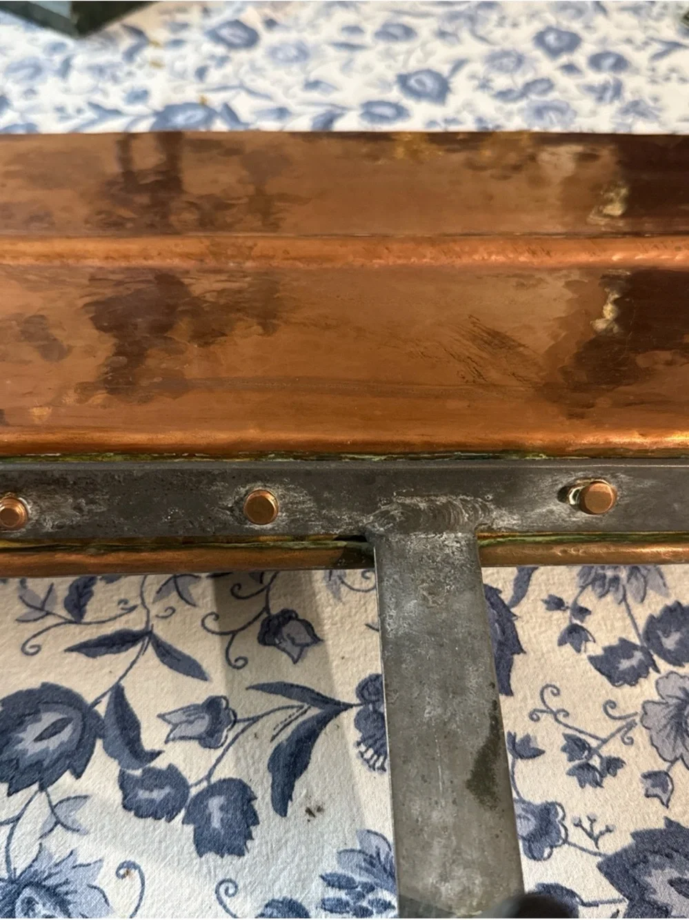 Copper drip pan - Vintage Copper lechefrite